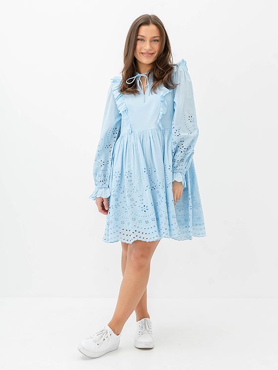 Y.A.S Luma Long Sleeve Dress Clear Sky