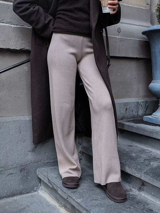 Y.A.S Fonny High Waist Knit Pant Fungi