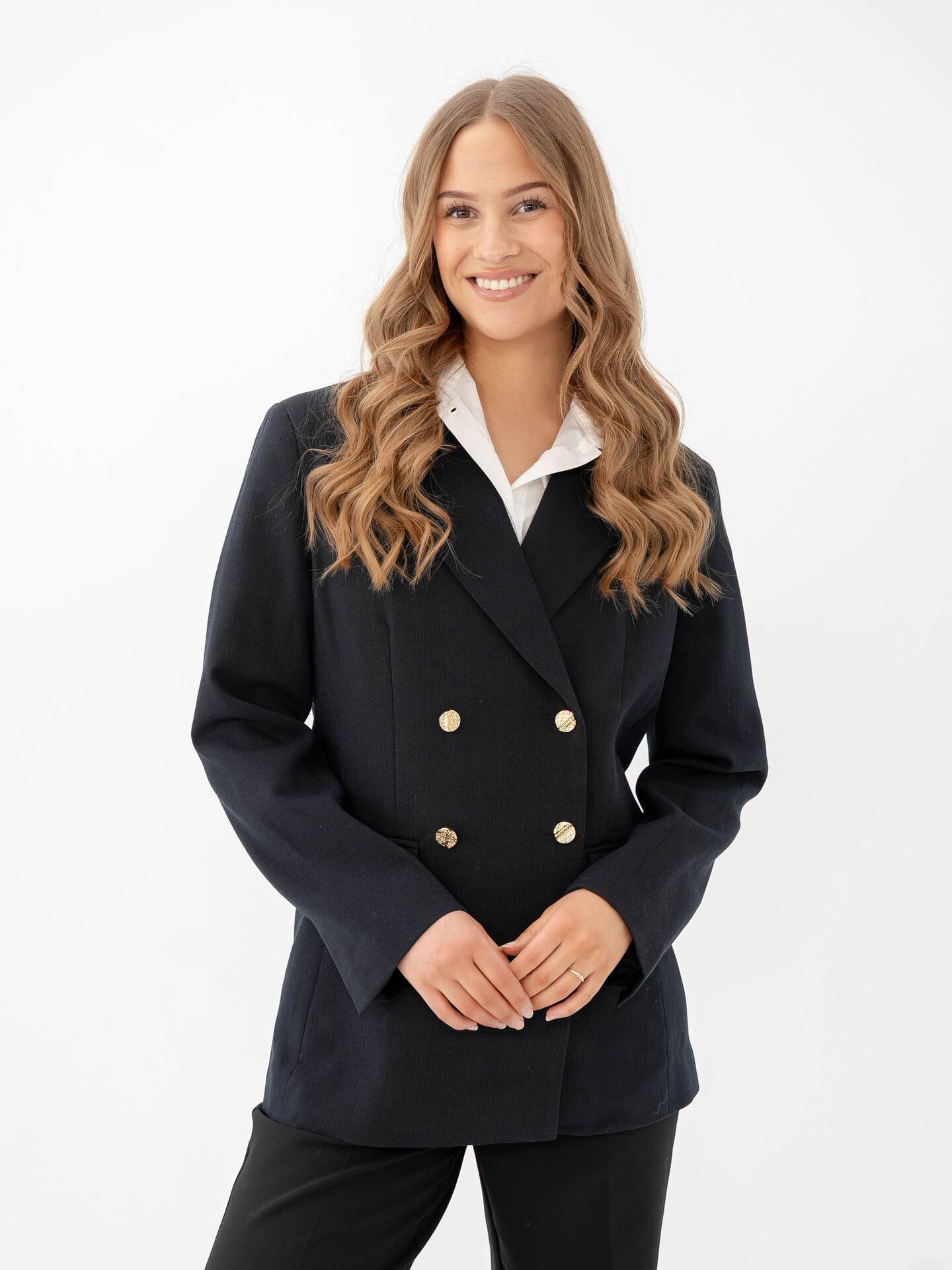 Y.A.S Imula Long Sleeve Blazer Navy Blazer