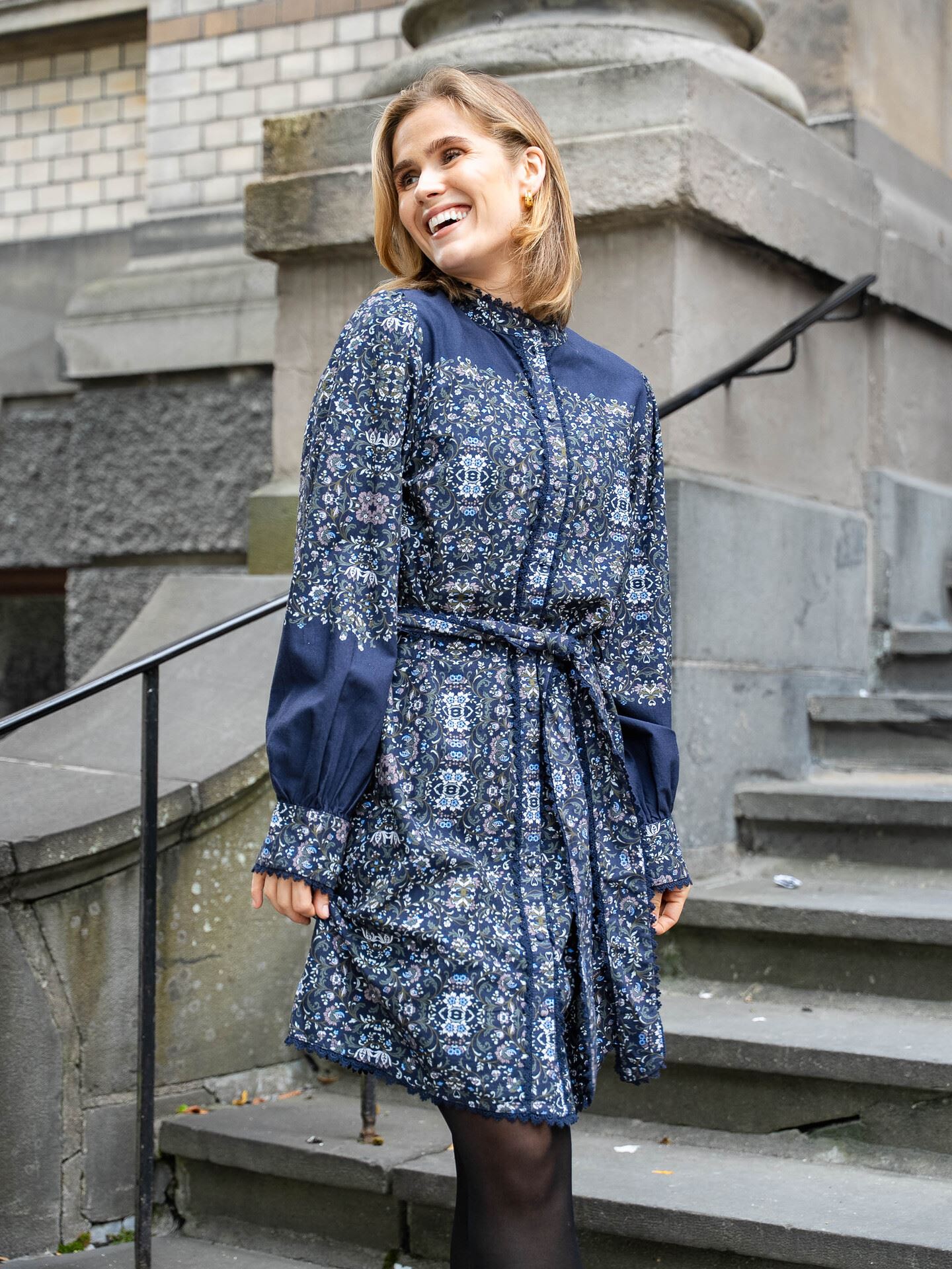 Y.A.S Tillo Long Sleeve Dress Navy Blazer