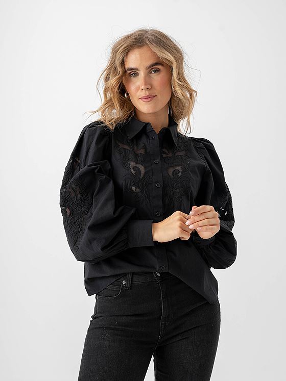 Y.A.S Zimia Long Sleeve Shirt Black