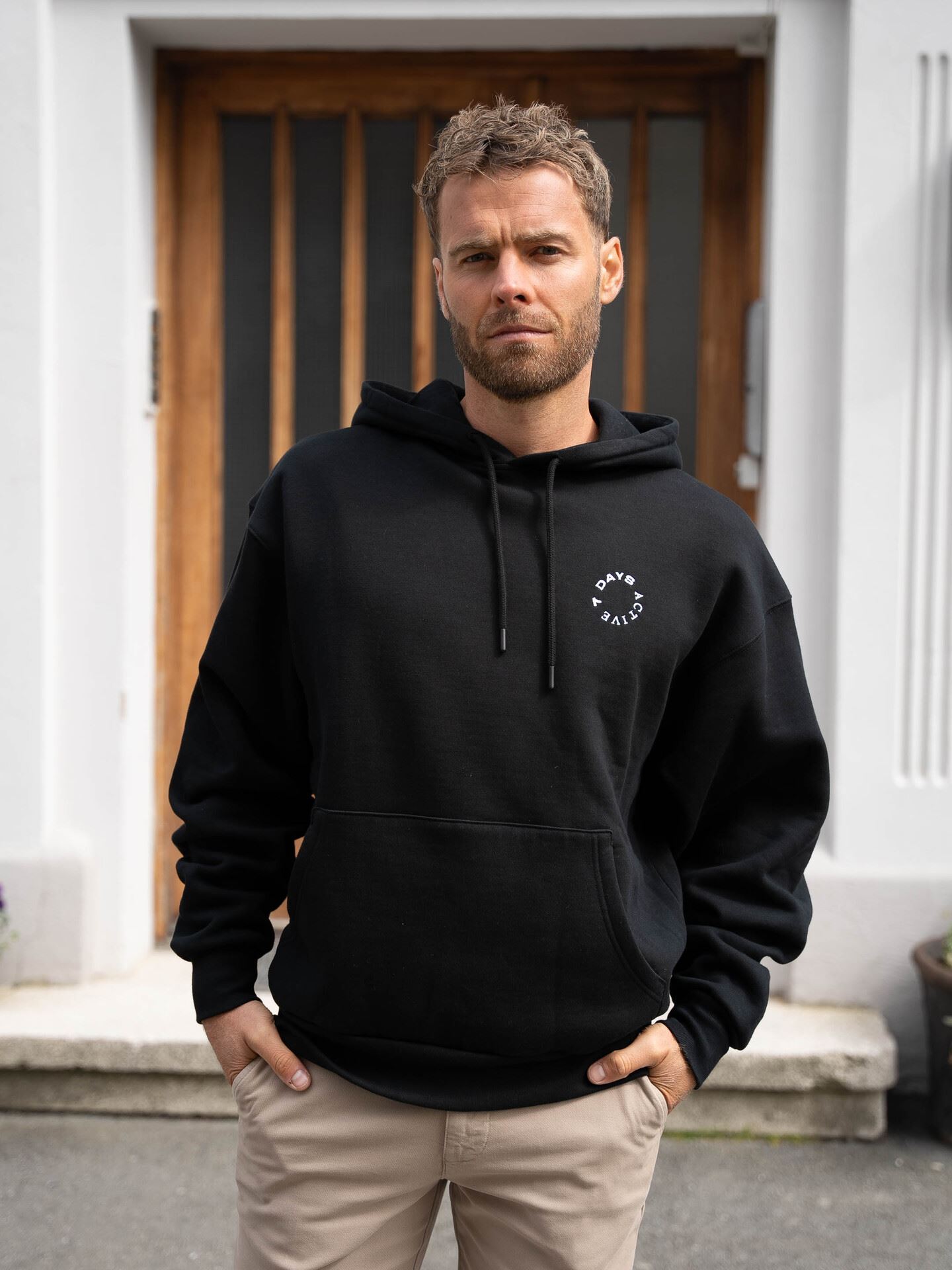 7 DAYS Active Organic Regular Hoodie Black