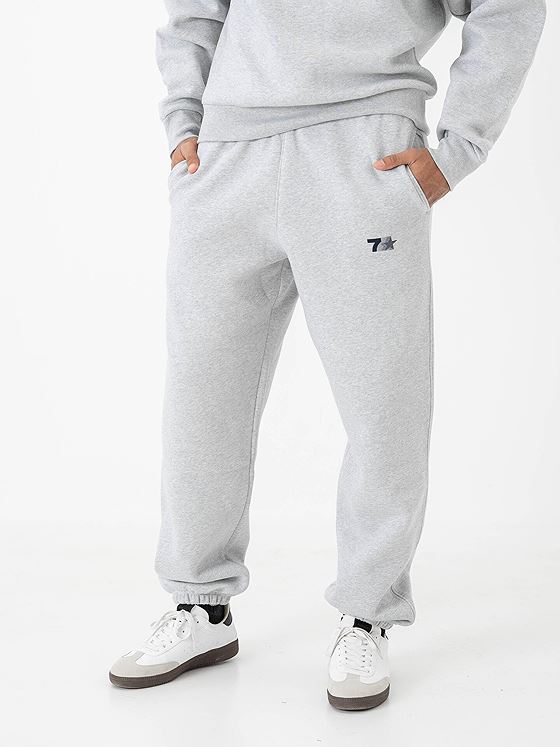 7 DAYS Active Organic Graphic Regular Sweatpants Heather Grey