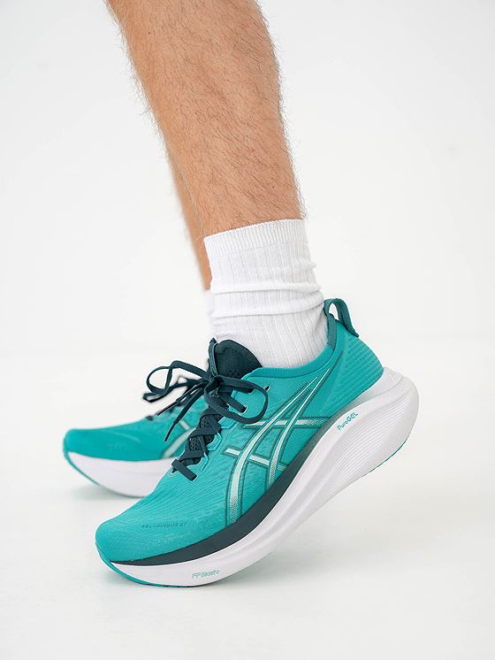 ASICS Gel-Nimbus 27 Wave Teal / Saxon Green