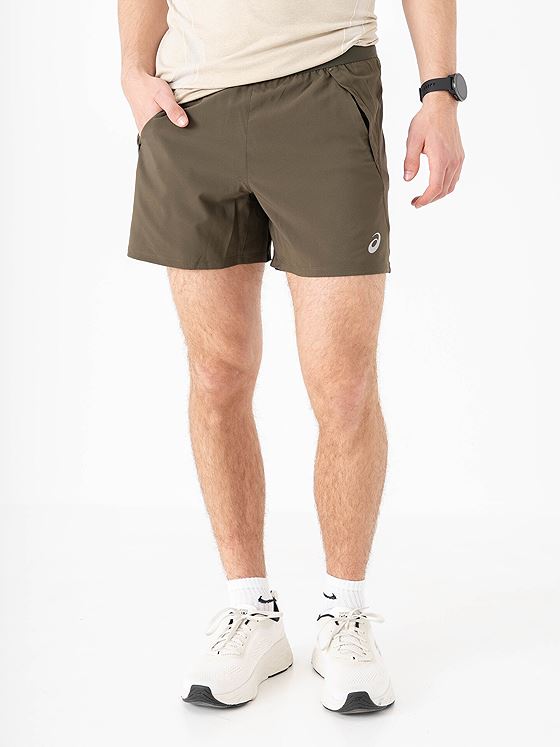 ASICS Road 5in Shorts Brown Stone
