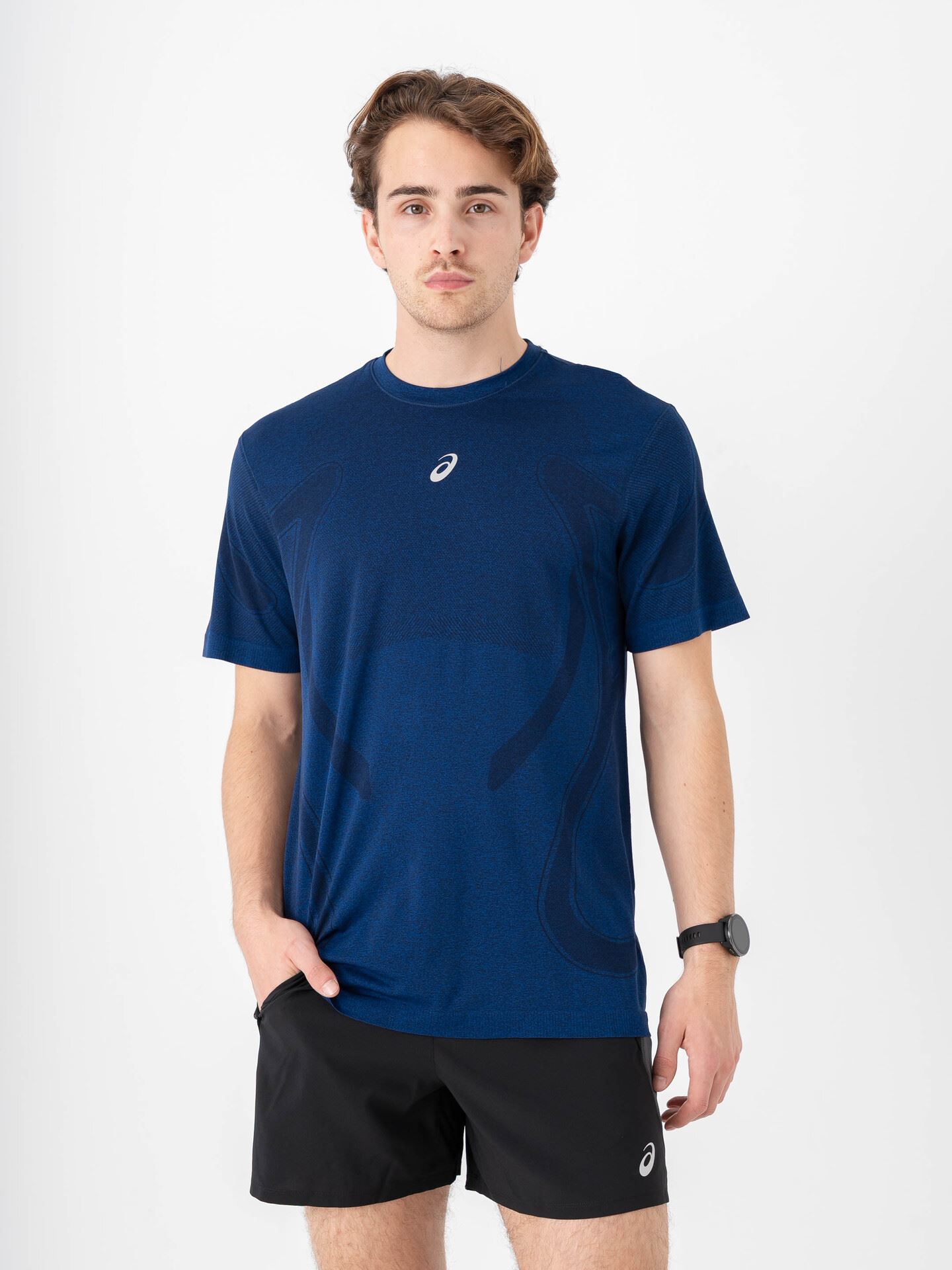 ASICS Road Seamless Short Sleeve Top Midnight