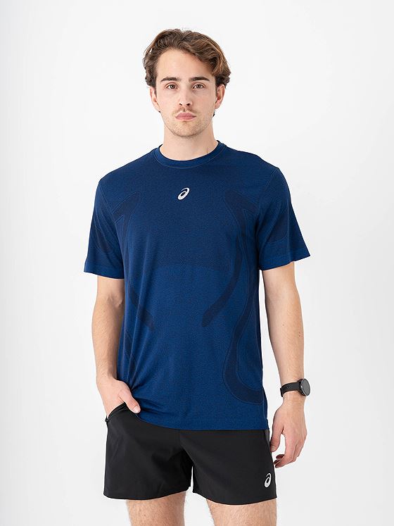 ASICS Road Seamless Short Sleeve Top Midnight