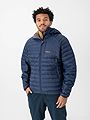 Bergans Vaagaa Light Down Jacket Hood Men Navy Blue / Alert Orange