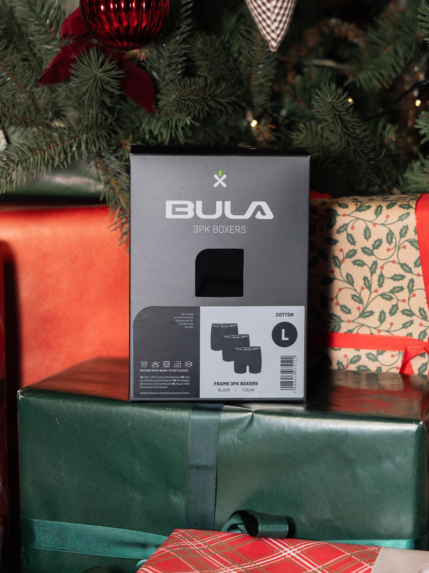 Bula Frame 3-Pack Boxers Black