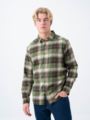 Columbia Cornell Woods Flannel Long Sleeve Stone Green Classic Multi Tartan