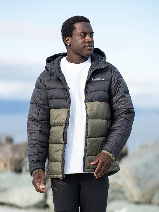 Columbia Buck Butte II Insulated Hooded Jacket Stone Green, Shark