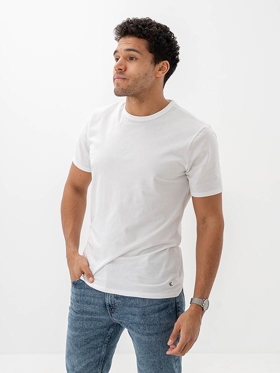 Calvin Klein Short Sleeve Crew Neck 3 pack White/White/White
