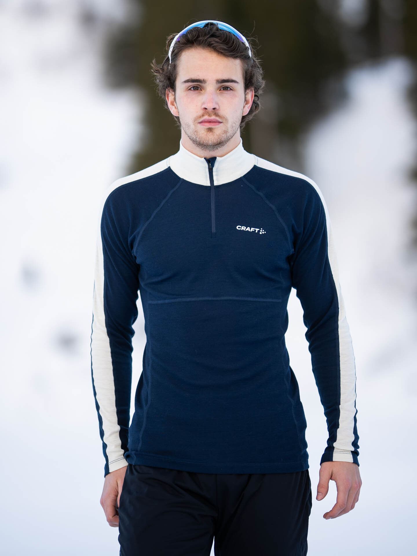 Craft Nor Adv Wool Merino Half Zip Blaze