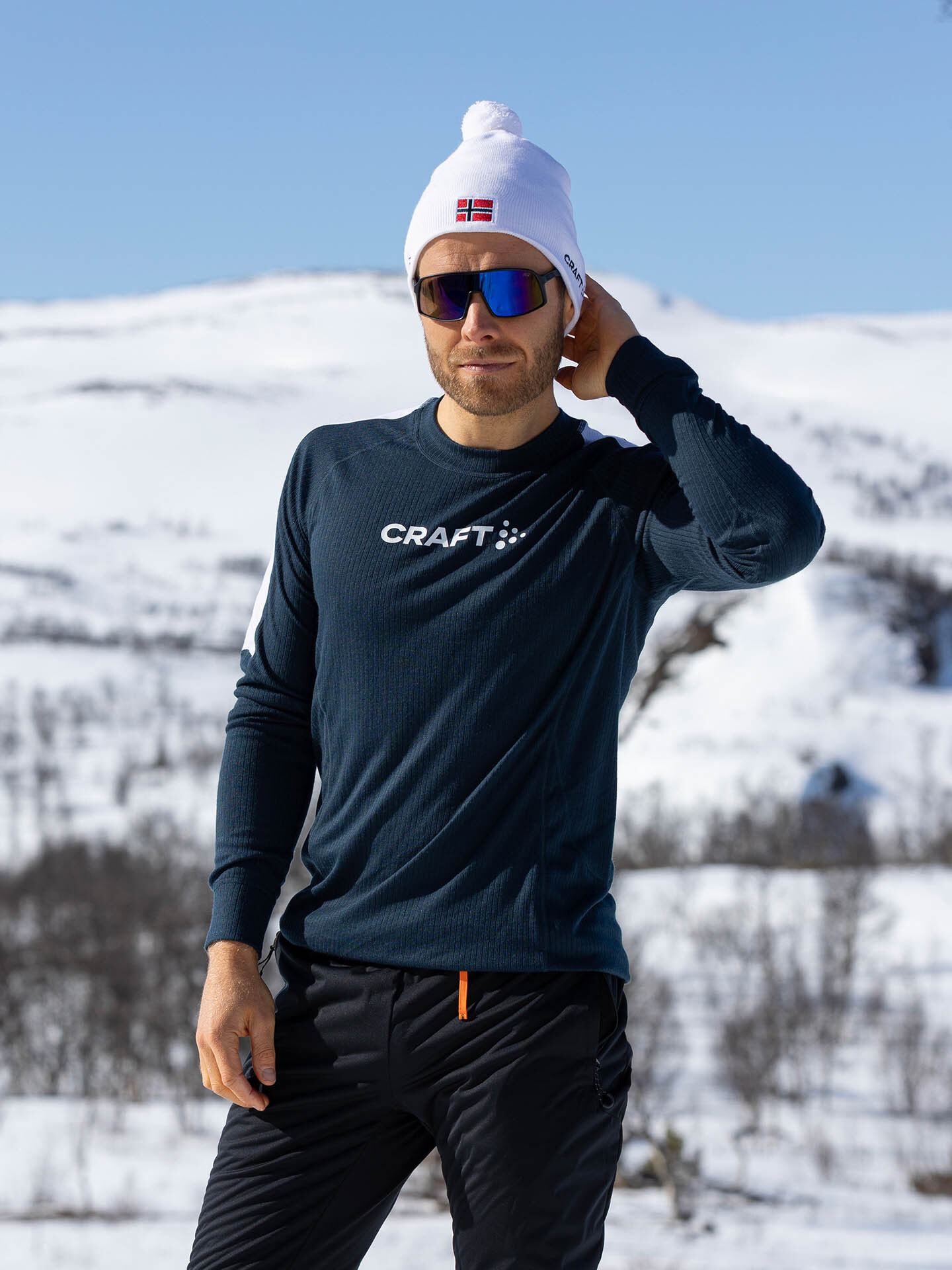 Craft Nor Dry Baselayer Set M Blaze/White