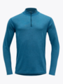 Devold Breeze Merino 150  Zip Neck Man Blue Melange