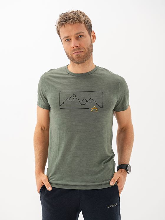 Devold Active Outline Tee Man Grønn