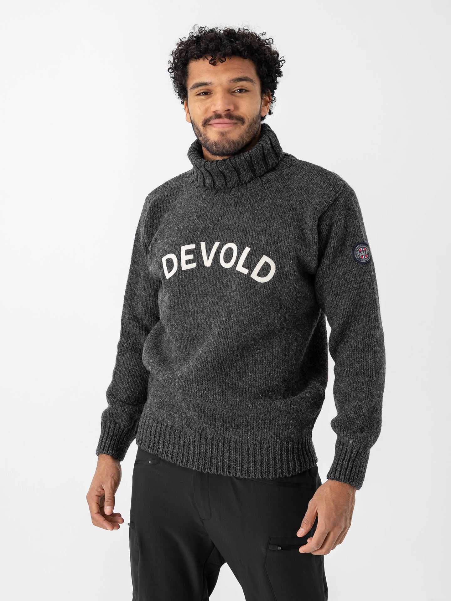 Devold Nansen Legacy High Neck Anthracite/Offwhite