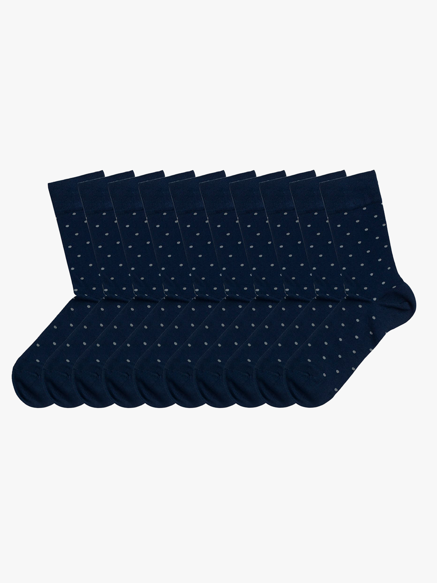 Eton 10pk Bambus dots Navy/grey