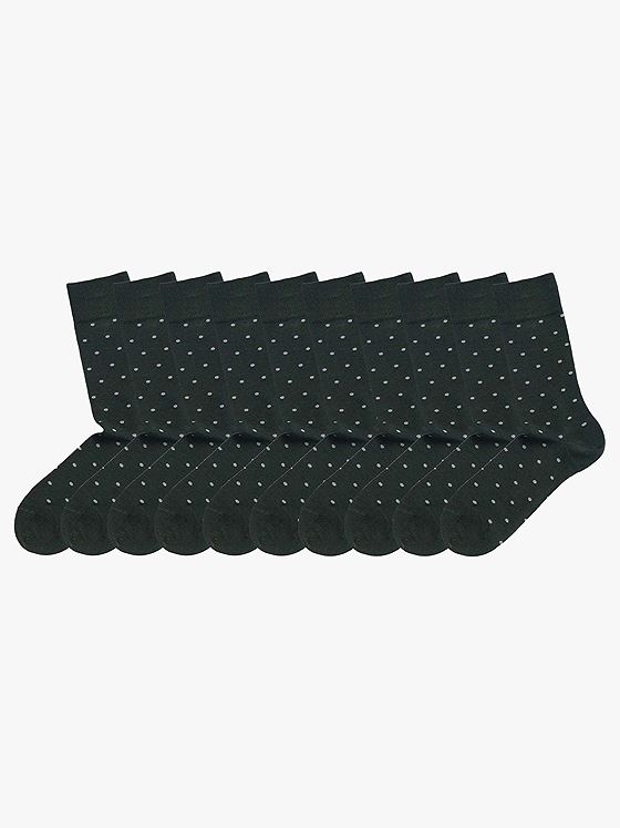 Eton 10pk Bambus dots Olive/beige