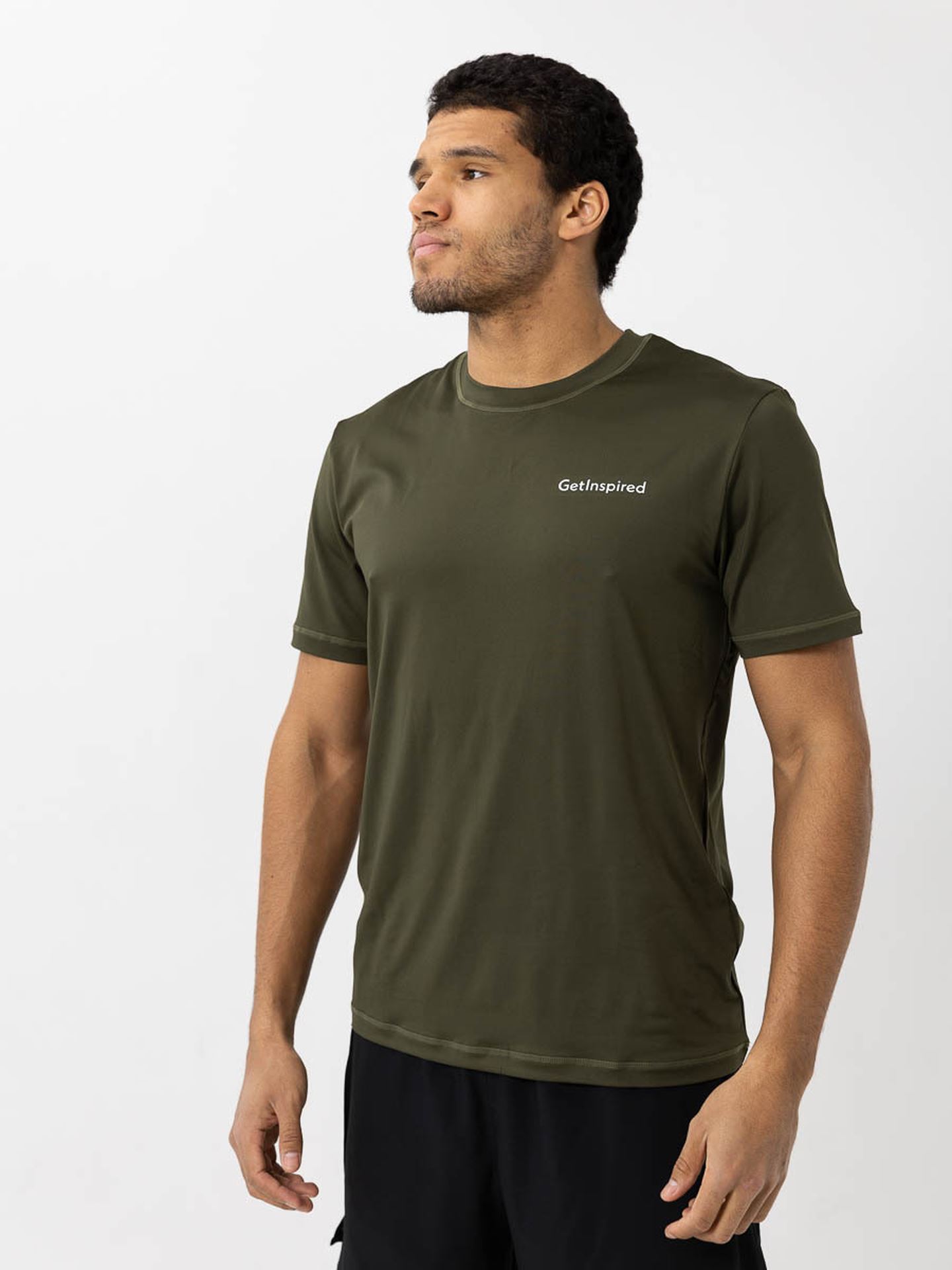 Get Inspired Training Tee Dk Green