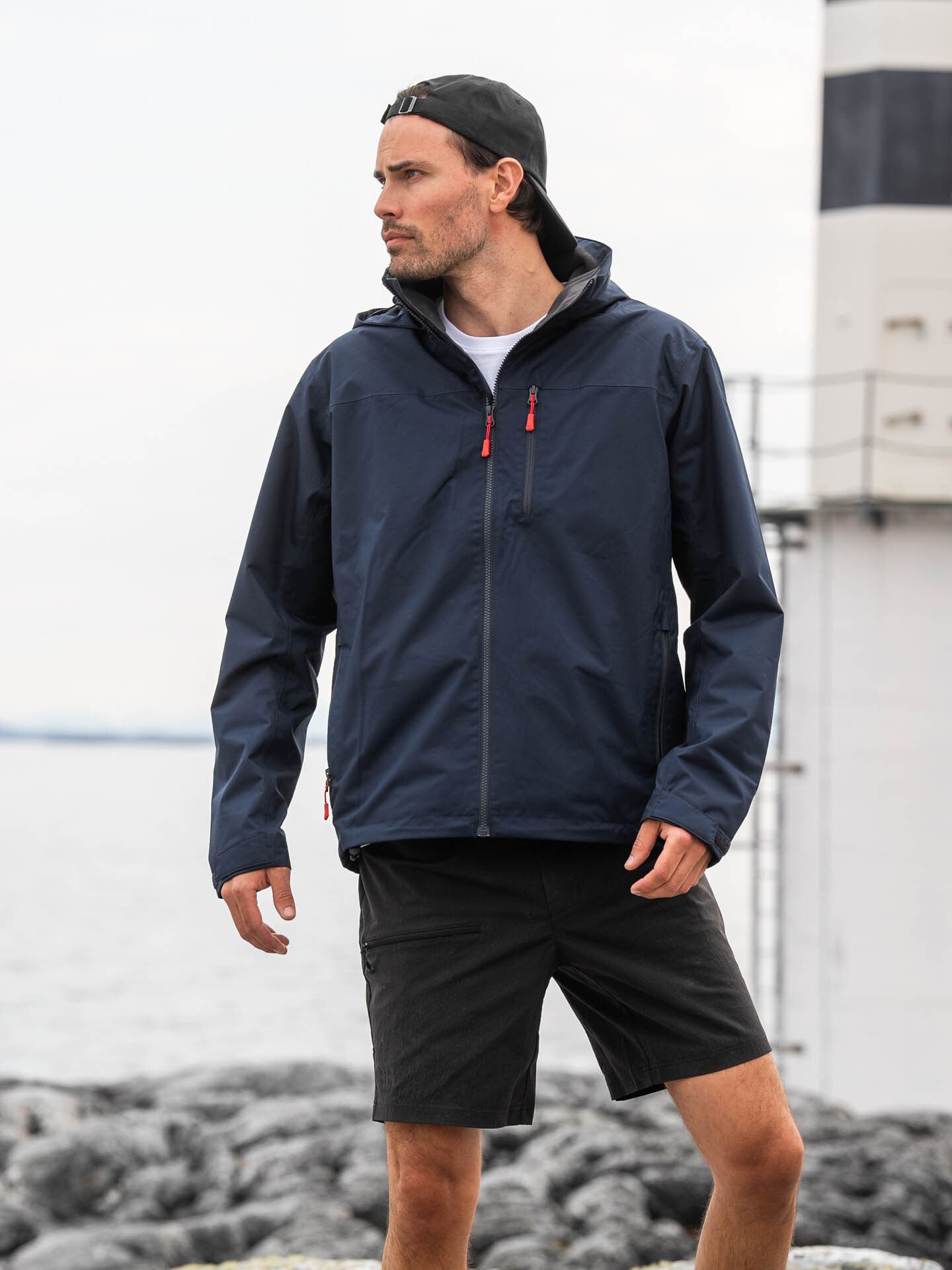 Helly Hansen Crew Hooded Midlayer Jacket 2 Navy