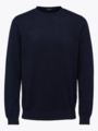 Selected Homme Berg Crew Neck Navy Blazer