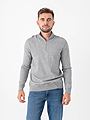 Selected Homme Selected Homme Berg Long Sleeve Half Zip Light Grey Melange