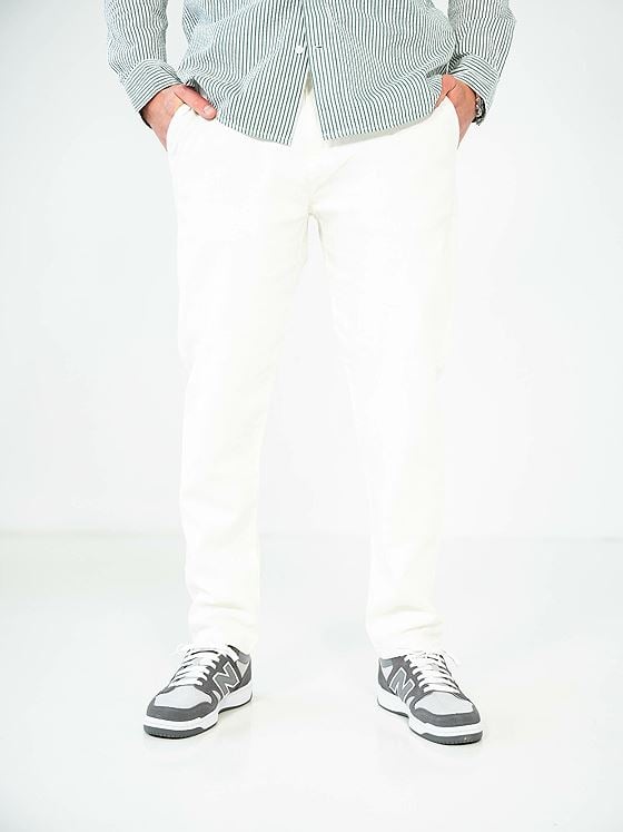 Selected Homme Slim Tape Brody Linen Pant Cloud Dancer