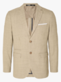 Selected Homme Slim-Oasis Linen Blazer Sand