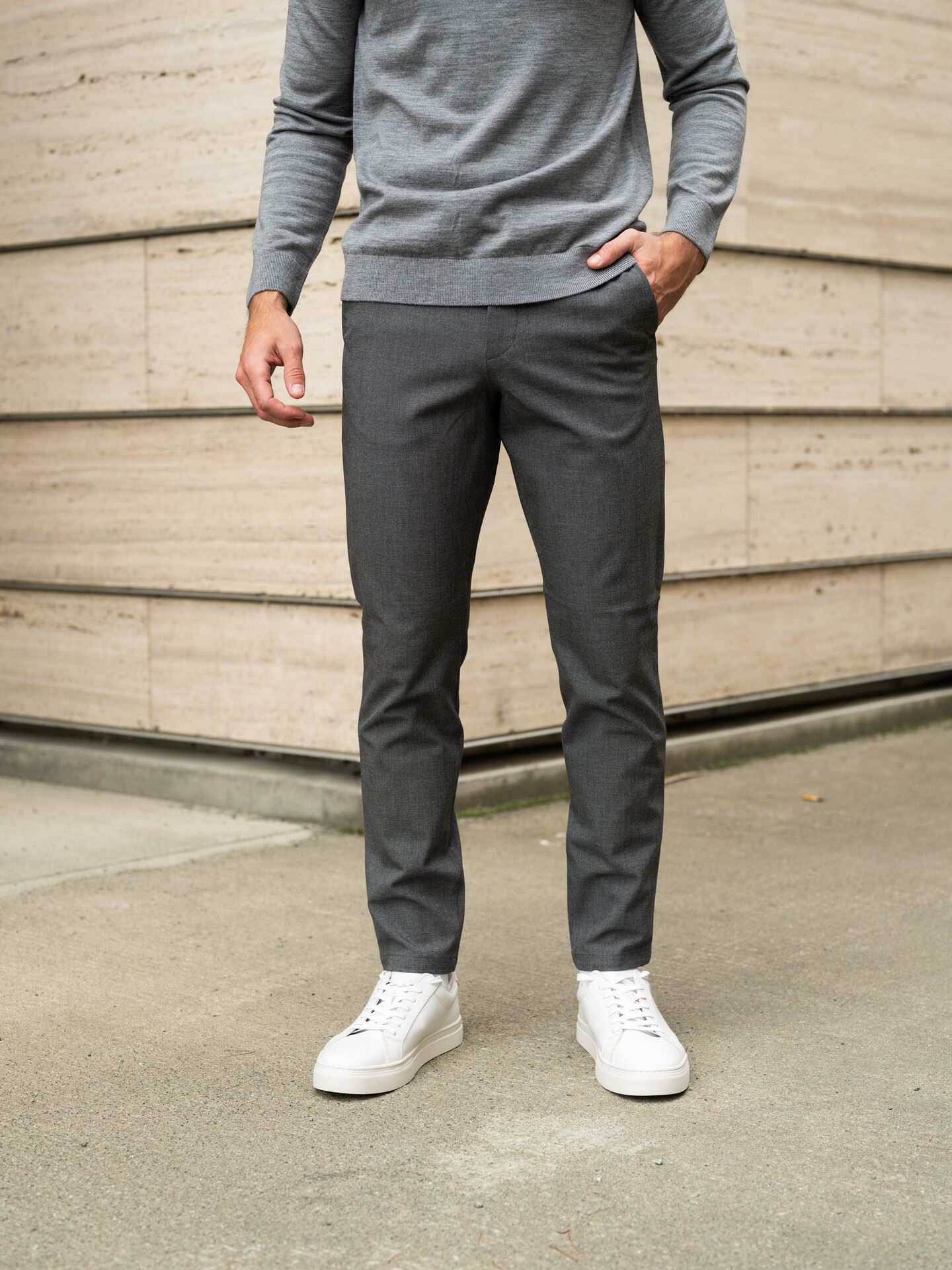 Selected Homme Slim Robert Flex 175 Pant Grey Melange