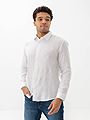 Selected Homme Reg Kylian Linen Shirt Long Sleeve Classic White
