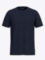 Selected Homme Aspen Slub Short Sleeve O-Neck Tee Navy Blazer