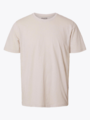 Selected Homme Aspen Slub Short Sleeve O-Neck Tee Oatmeal
