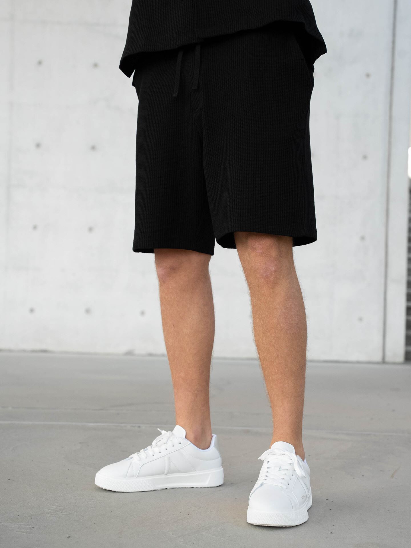 Selected Homme Loose Casper Waffle Short Sort