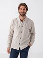Selected Homme Leroy Sun Overshirt Long Sleeve Pure Cashmere W. White