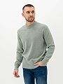 Selected Homme Reuben Long Sleeve Knit Relaxed Crew Neck Iceberg Green Melange