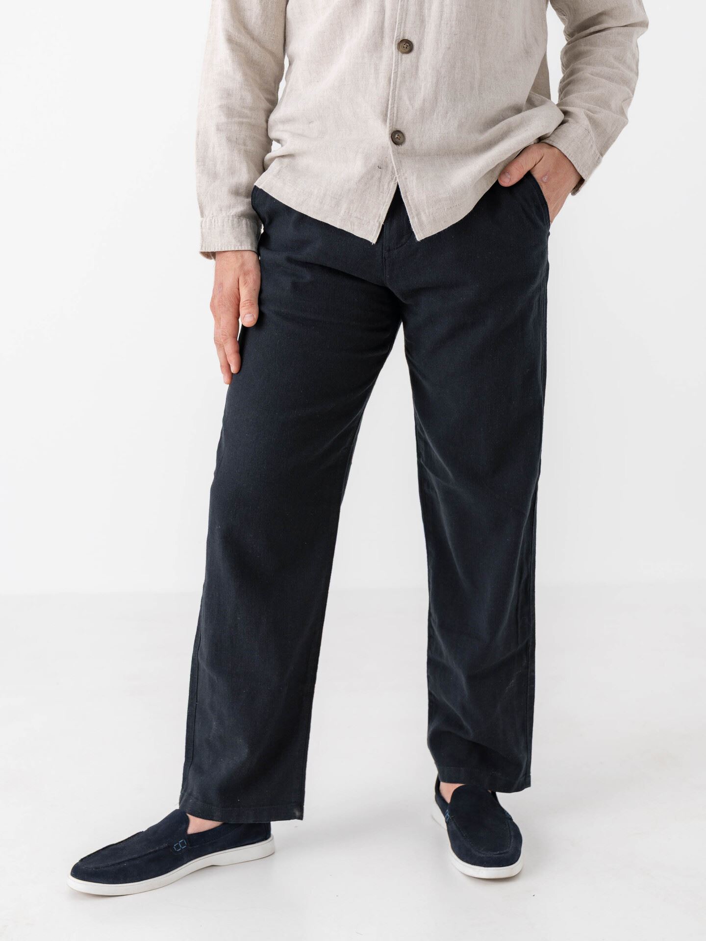 Selected Homme Loose Brody Sun Pant Black