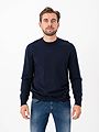 Selected Homme Tray Merino Brushed Relaxed Crew Navy Blazer