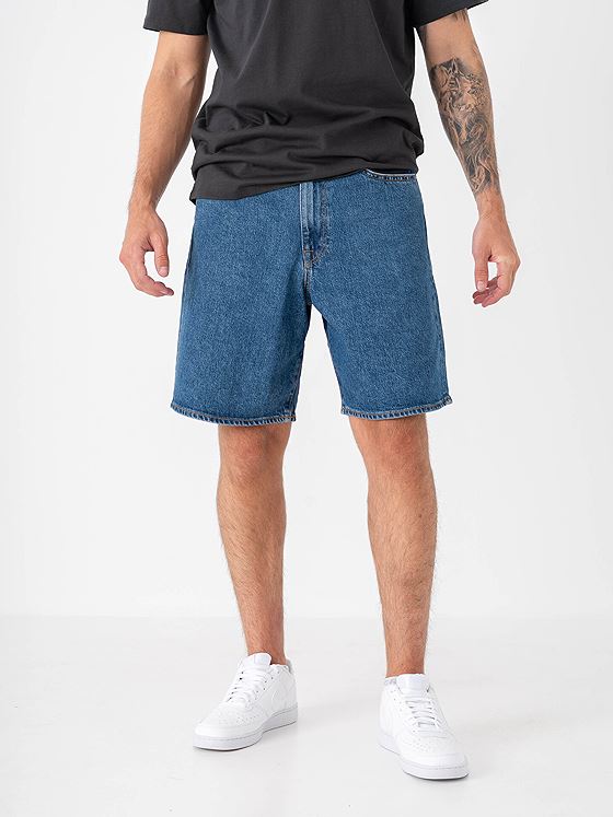 Selected Homme Reg Alex Mid Blue Denim Shorts Medium Blue Denim