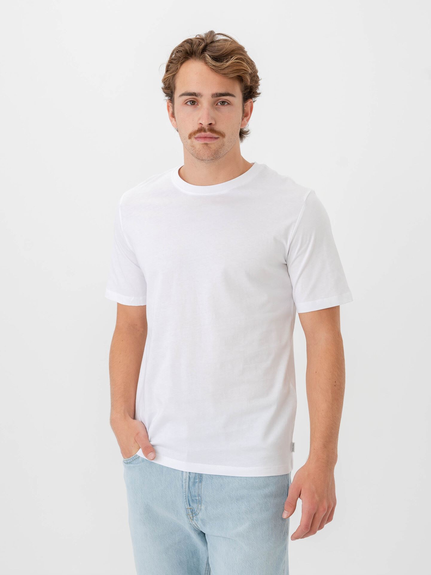 Jack and Jones Organic Basic Tee Short Sleeve O-Neck White