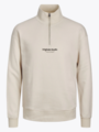 Jack and Jones Vesterbro Sweat Quarter Zip Moonbeam