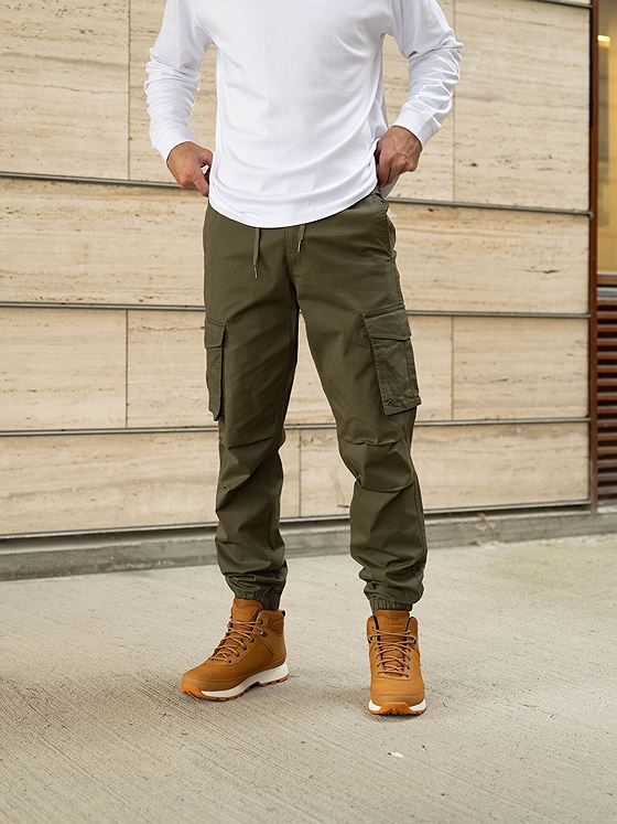 Jack and Jones Kane Noah Cuffed Cargo Olive Night