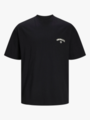 Jack and Jones Santorini Back Tee Short Sleeve Crew Neck Black