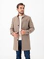 Jack and Jones Melton Wool Blend Coat Greige
