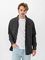 Jack and Jones Creek Shirt Long Sleeve Black Denim