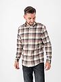 Jack and Jones Classic Flannel Check Shirt Long Sleeve Antique White