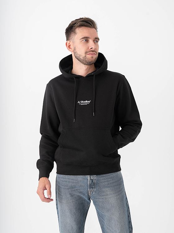 Jack and Jones Soho Sweat Hood Black