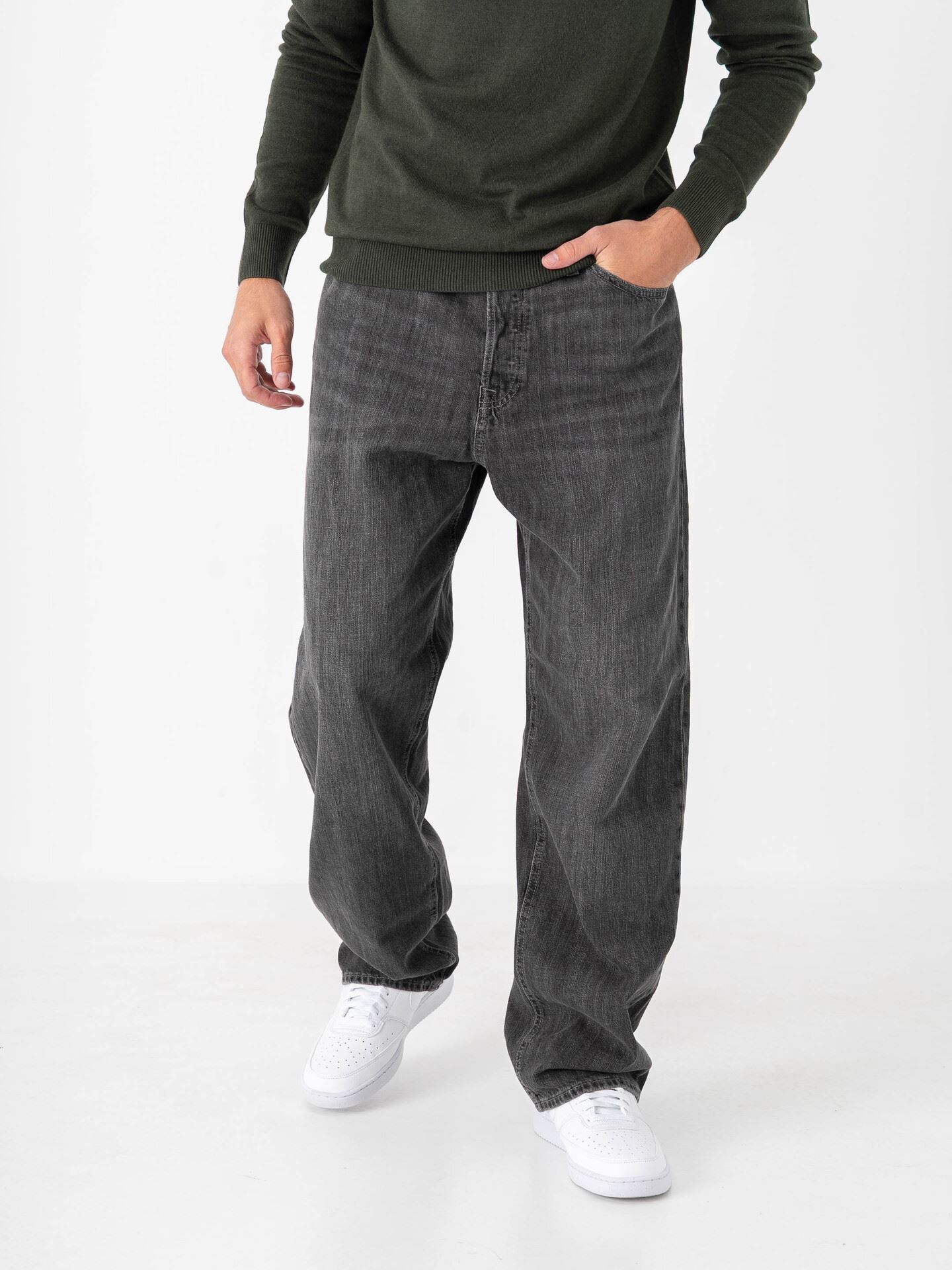 Jack and Jones Alex Original Jeans Black Denim