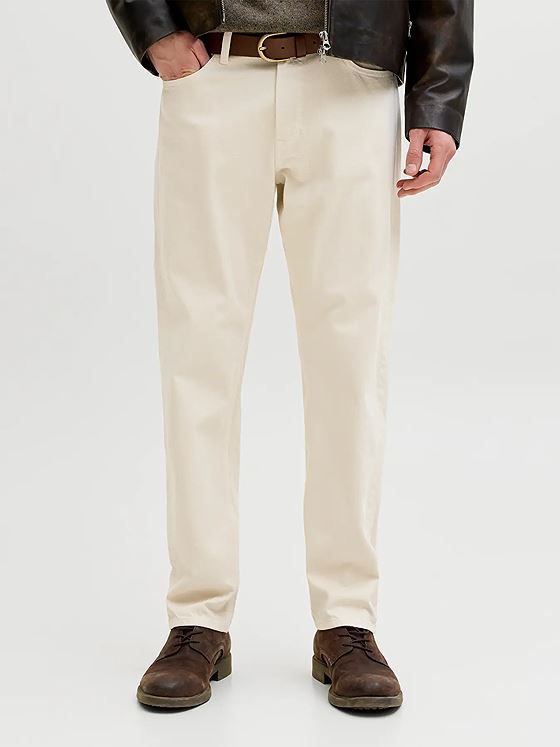 Jack and Jones Chris Original Jeans Ecru