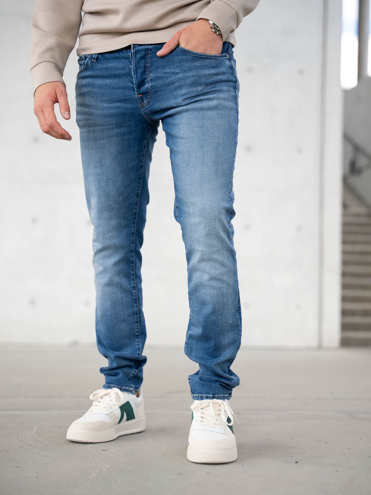 Jack and Jones Glenn Icon Jeans Blue Denim